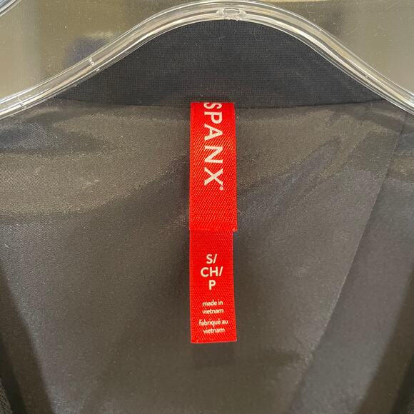 Spanx The Perfect Oversized Blazer Ponte No Lapel Minimalist Career Black S - Picture 4 of 7